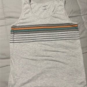 Goodfellow & Co Gray Tank Top with Stripes
